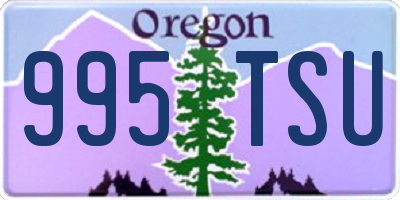 OR license plate 995TSU
