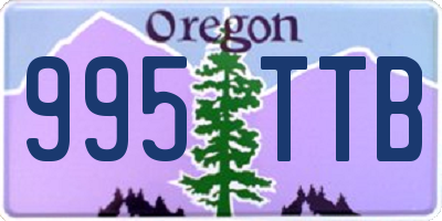 OR license plate 995TTB