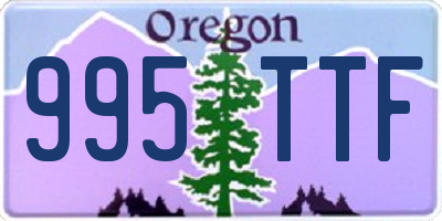 OR license plate 995TTF