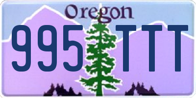OR license plate 995TTT