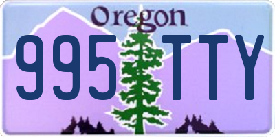 OR license plate 995TTY
