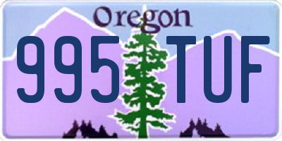 OR license plate 995TUF