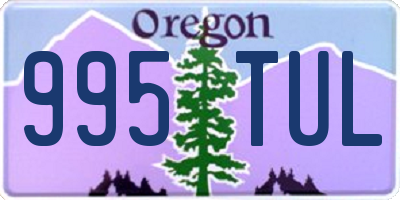 OR license plate 995TUL