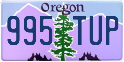 OR license plate 995TUP