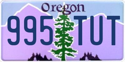 OR license plate 995TUT