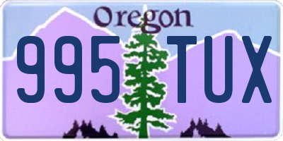 OR license plate 995TUX