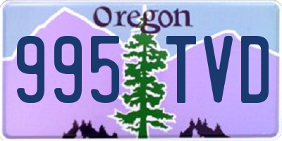 OR license plate 995TVD