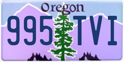 OR license plate 995TVI