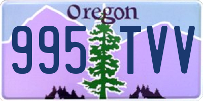 OR license plate 995TVV