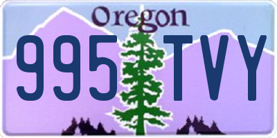 OR license plate 995TVY