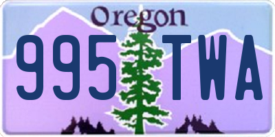 OR license plate 995TWA