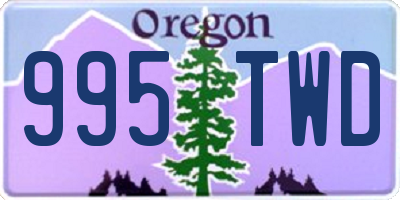 OR license plate 995TWD