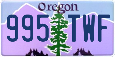 OR license plate 995TWF