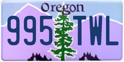 OR license plate 995TWL