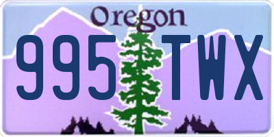 OR license plate 995TWX