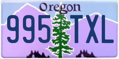 OR license plate 995TXL