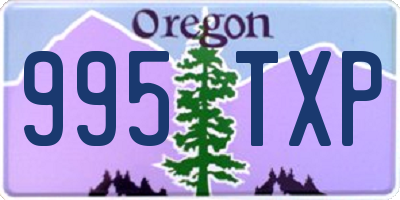 OR license plate 995TXP