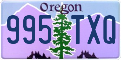 OR license plate 995TXQ