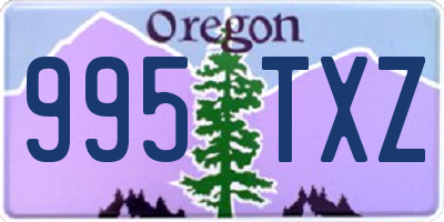 OR license plate 995TXZ