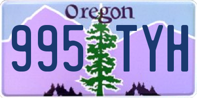 OR license plate 995TYH