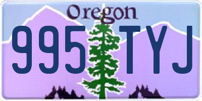 OR license plate 995TYJ