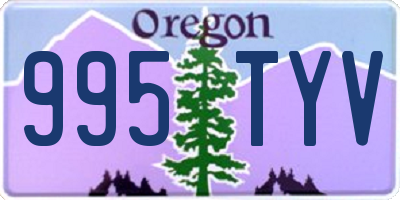 OR license plate 995TYV