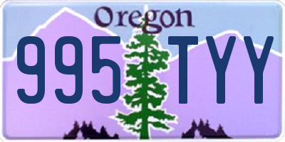 OR license plate 995TYY