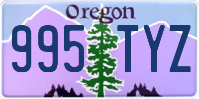 OR license plate 995TYZ