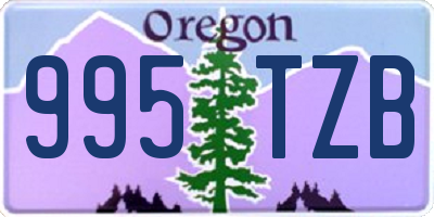 OR license plate 995TZB