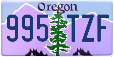 OR license plate 995TZF