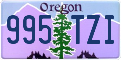 OR license plate 995TZI
