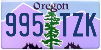 OR license plate 995TZK