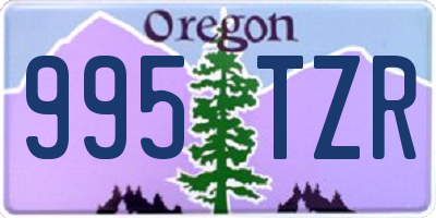 OR license plate 995TZR