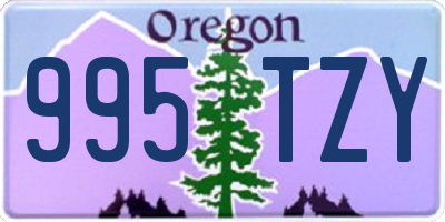 OR license plate 995TZY