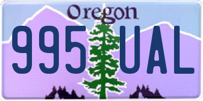 OR license plate 995UAL