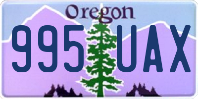 OR license plate 995UAX