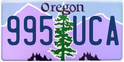 OR license plate 995UCA