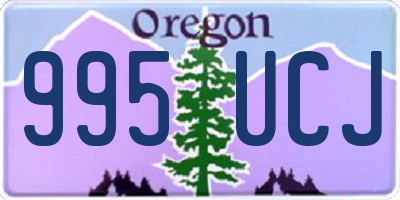 OR license plate 995UCJ
