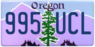 OR license plate 995UCL