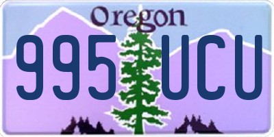 OR license plate 995UCU