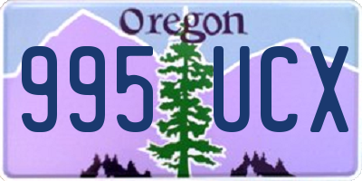OR license plate 995UCX
