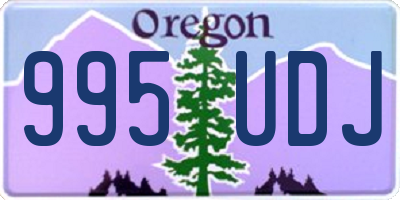 OR license plate 995UDJ