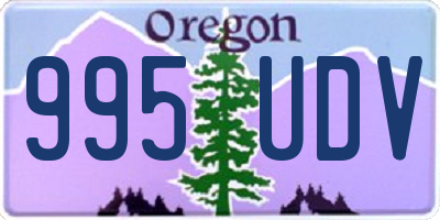 OR license plate 995UDV