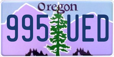 OR license plate 995UED