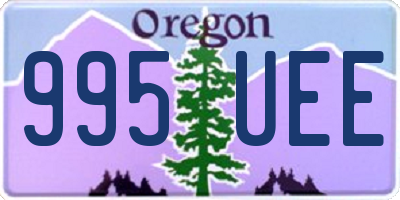 OR license plate 995UEE