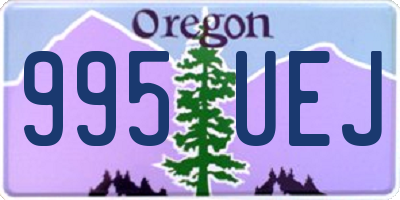 OR license plate 995UEJ