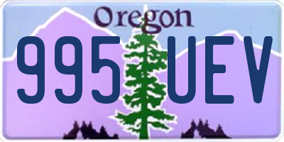 OR license plate 995UEV