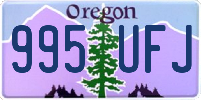 OR license plate 995UFJ