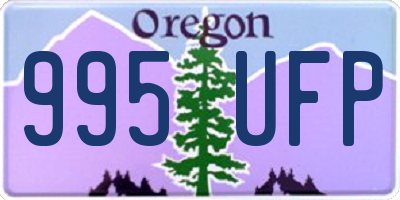 OR license plate 995UFP
