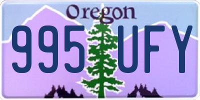 OR license plate 995UFY